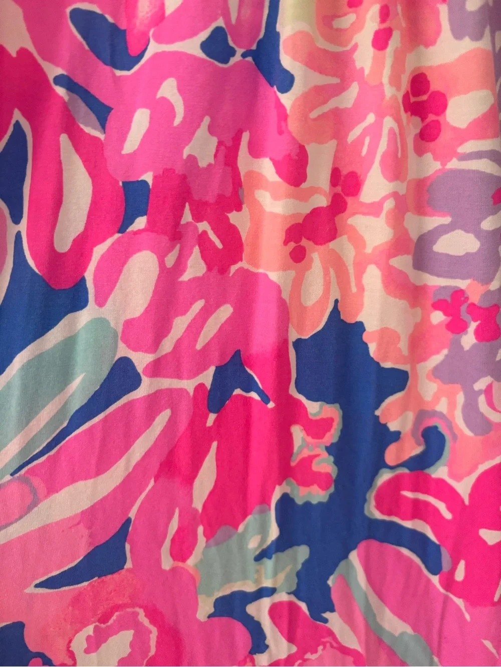 Lilly Pulitzer Tropical Print Maxi Dress in Pink Blue